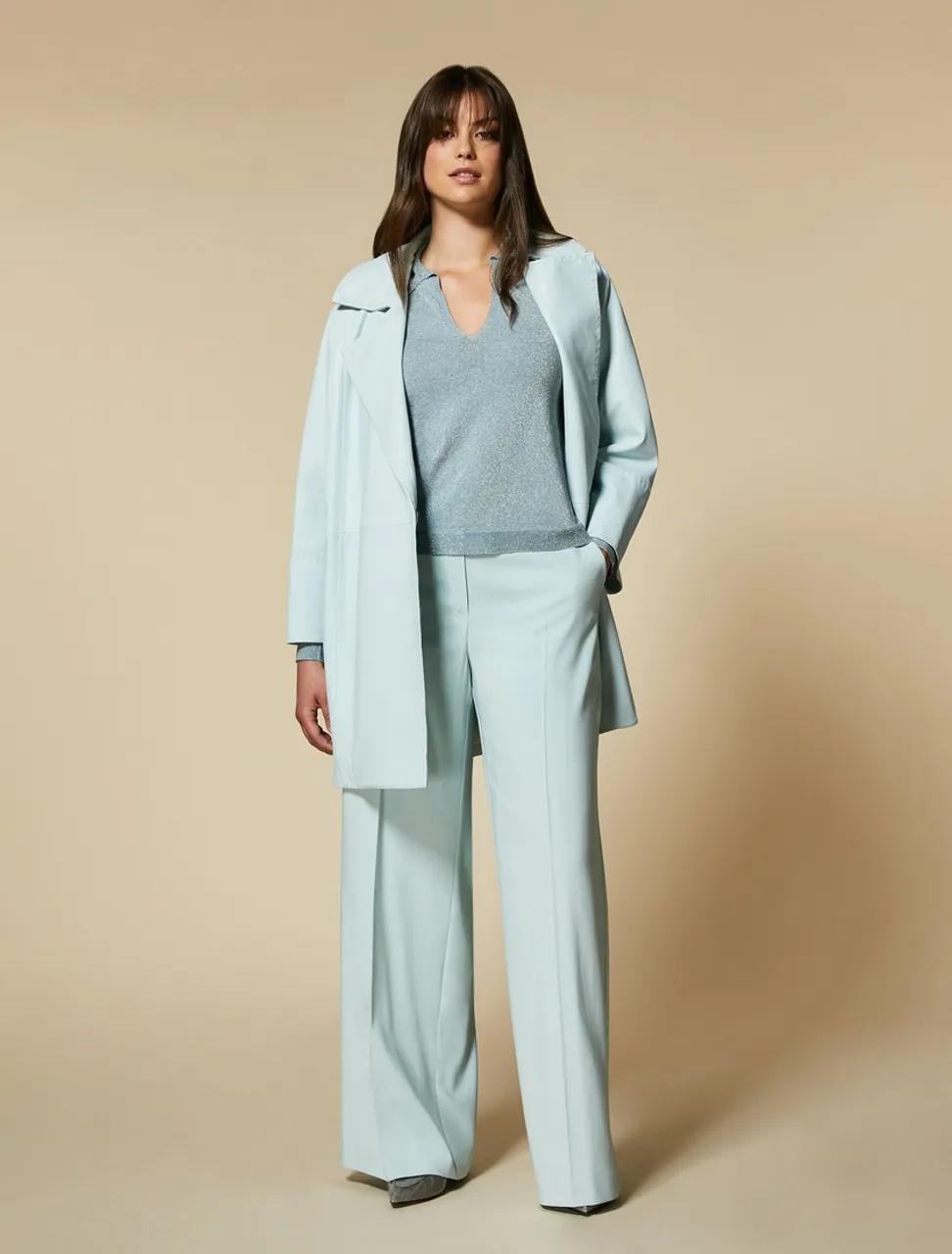 MARINA RINALDI Nappa leather duster coat 
                         
                     
                