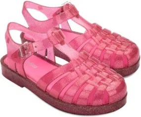 Mini Melissa buckle-fastening jelly sandals Pink