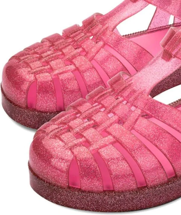 Mini Melissa buckle-fastening jelly sandals Pink