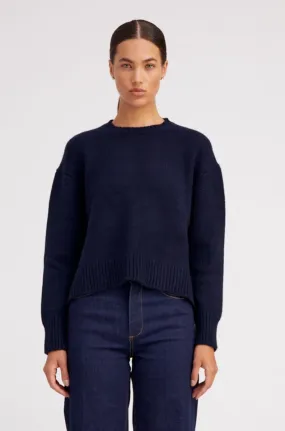 Navy Heavy Cashmere Sweater