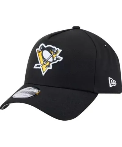 New Era Men's NHL Pittsburgh Penguins Core A-Frame 9FORTY Adjustable Hat