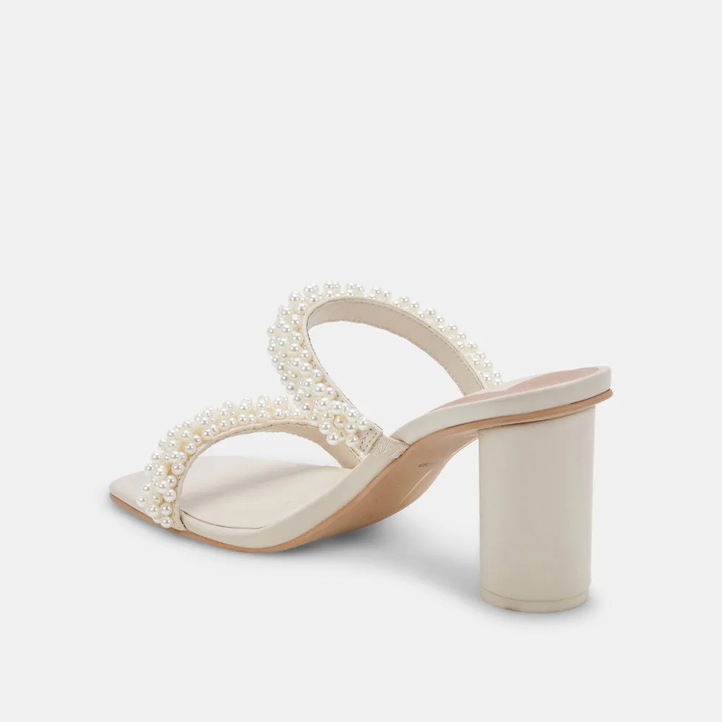 NOEL Heels Vanilla Pearls | Vanilla Pearl Bead Heels– Dolce Vita 6623311331394