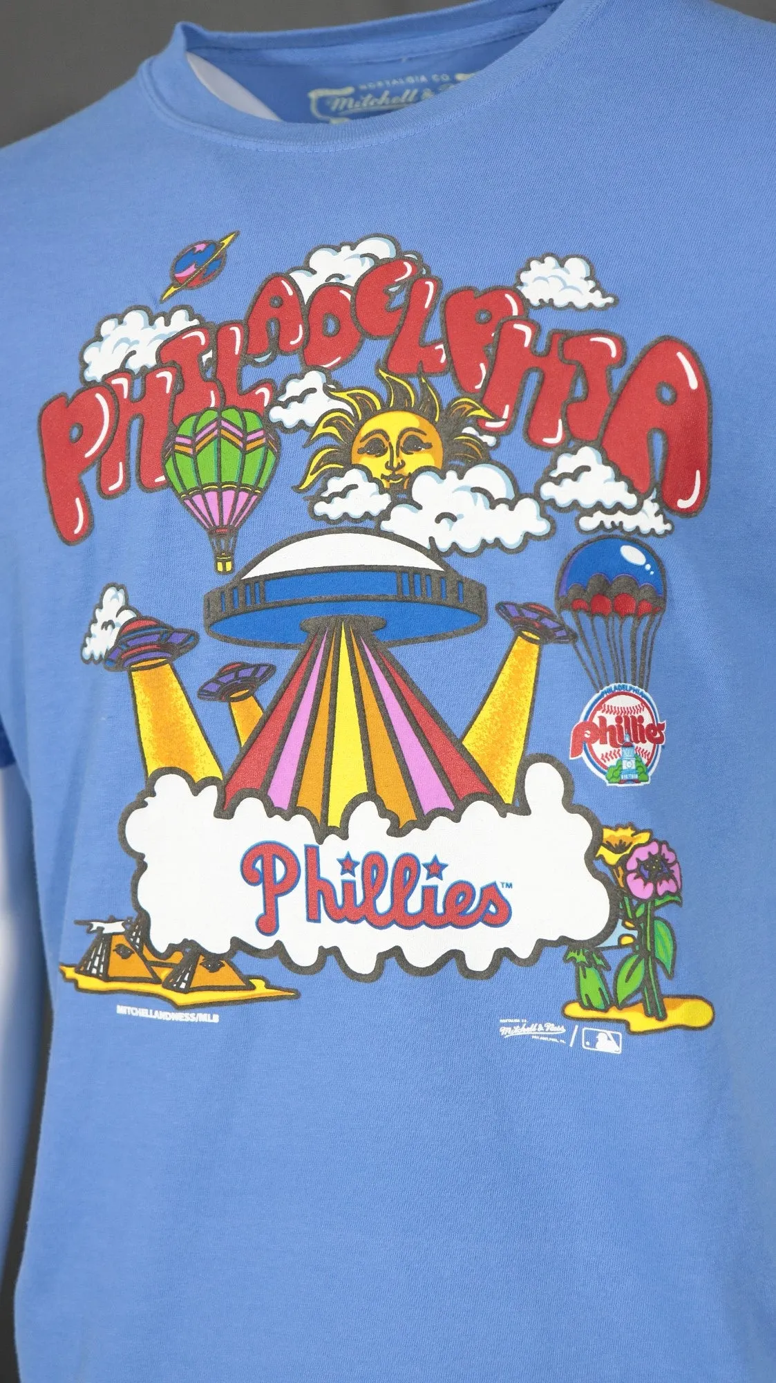 Philadelphia Phillies Cooperstown Energy Psychedelic Graphics | Royal T-shirt