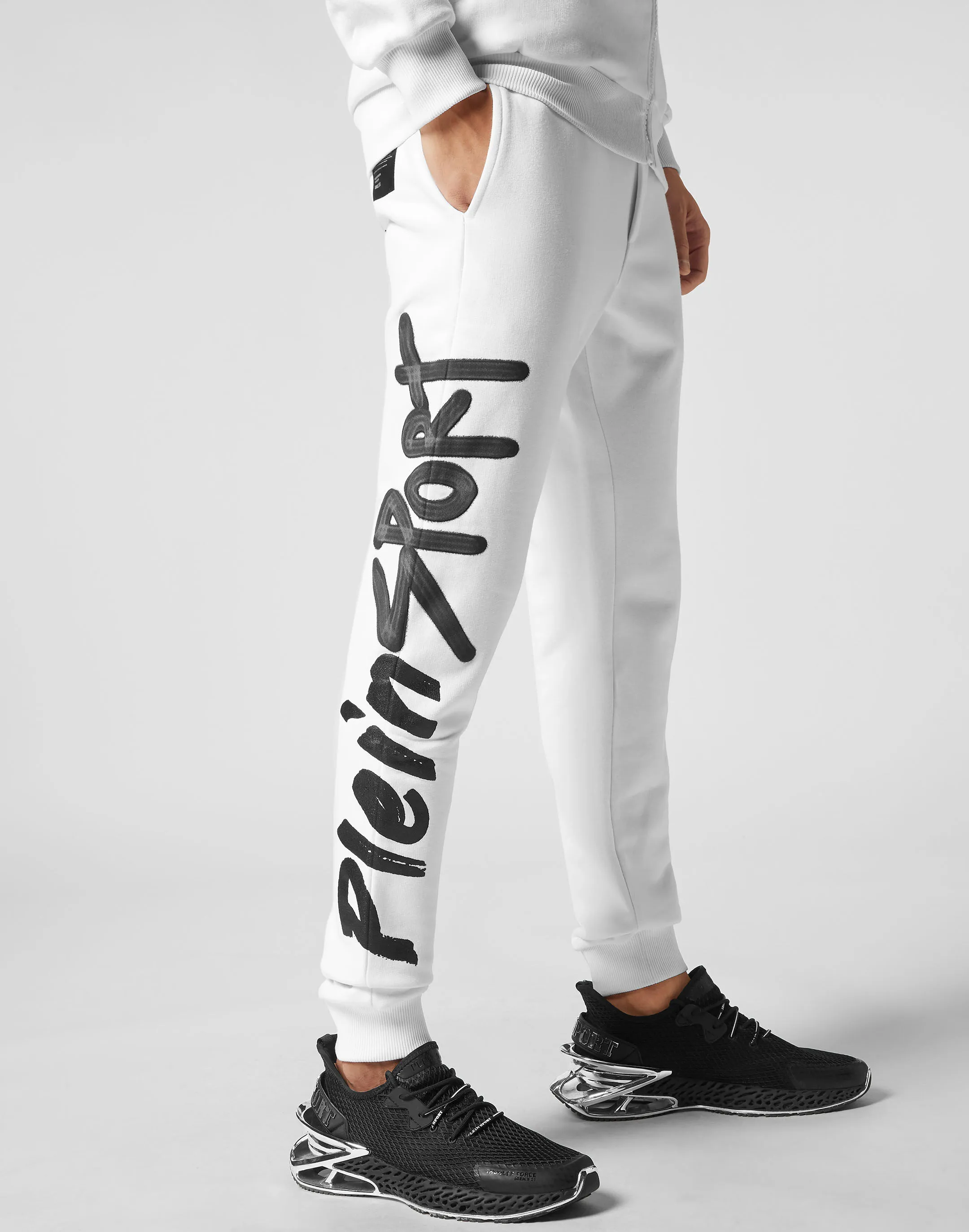 PLEIN SPORT Tracksuit: Hoodie+Jogging pants Stencil Tiger Street Fighter