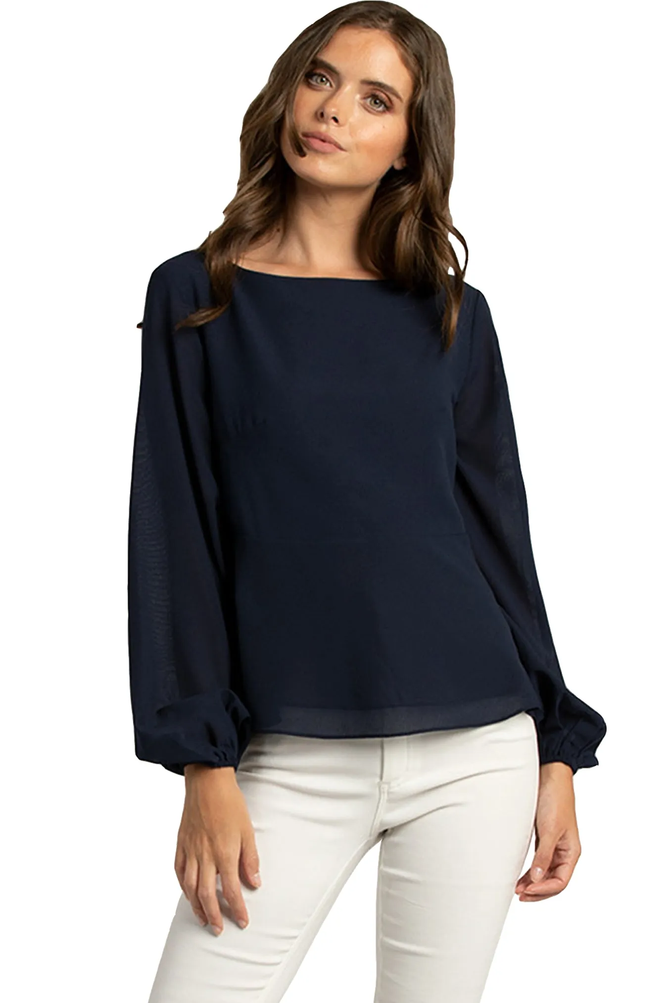 Reina Blouse - Navy