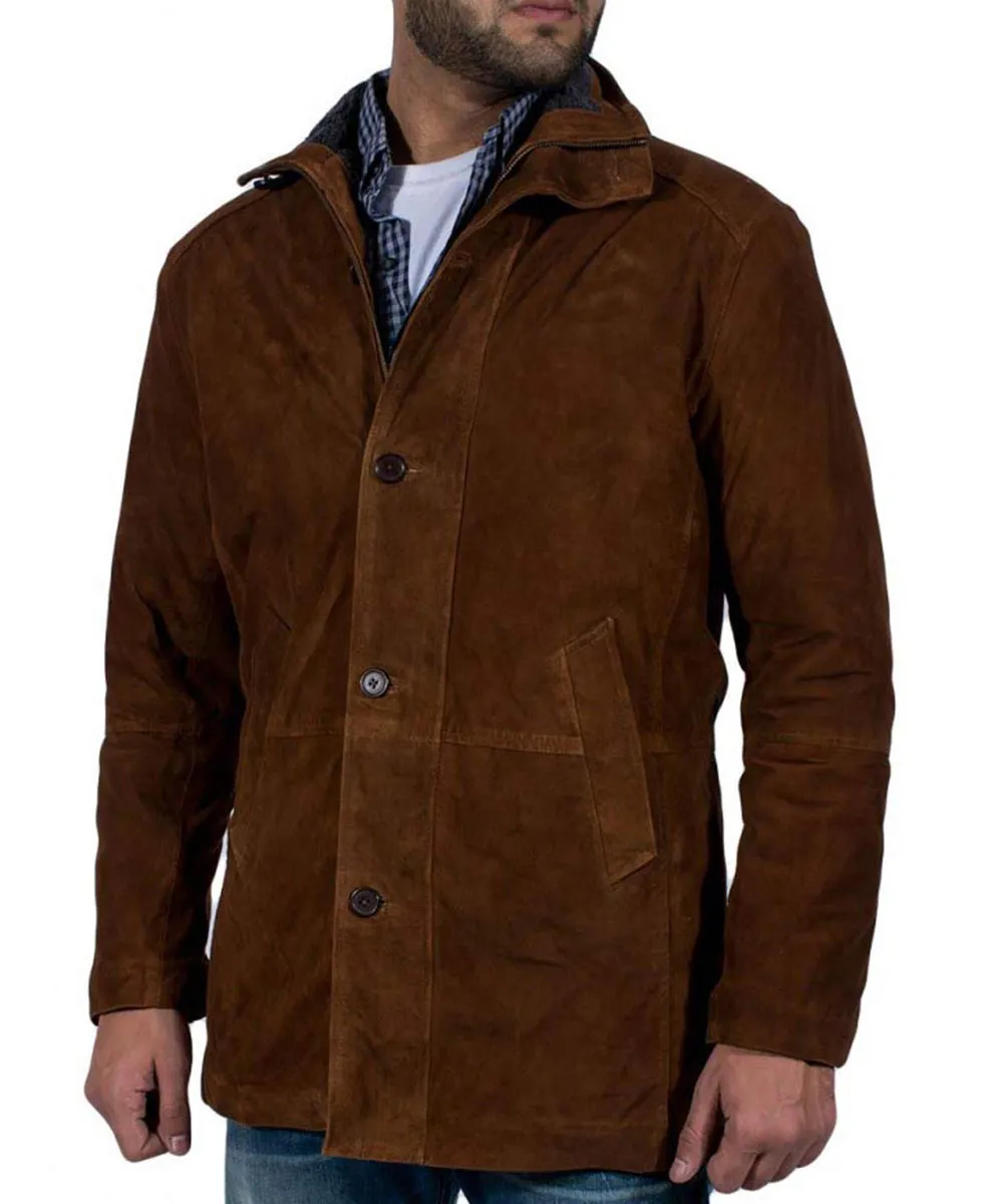 Robert Taylor Sheriff Longmire Suede Coat