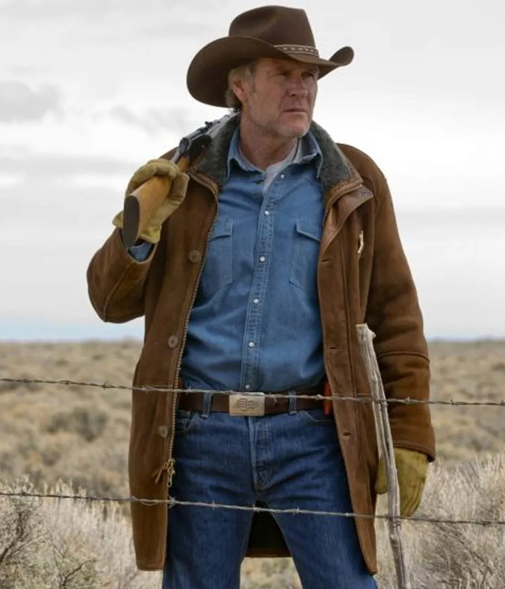 Robert Taylor Sheriff Longmire Suede Coat