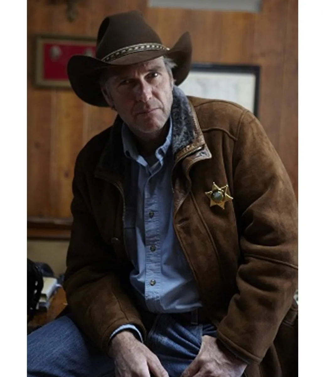 Robert Taylor Sheriff Longmire Suede Coat