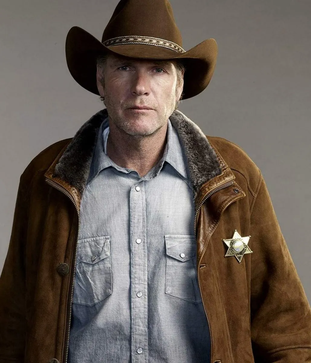 Robert Taylor Sheriff Longmire Suede Coat