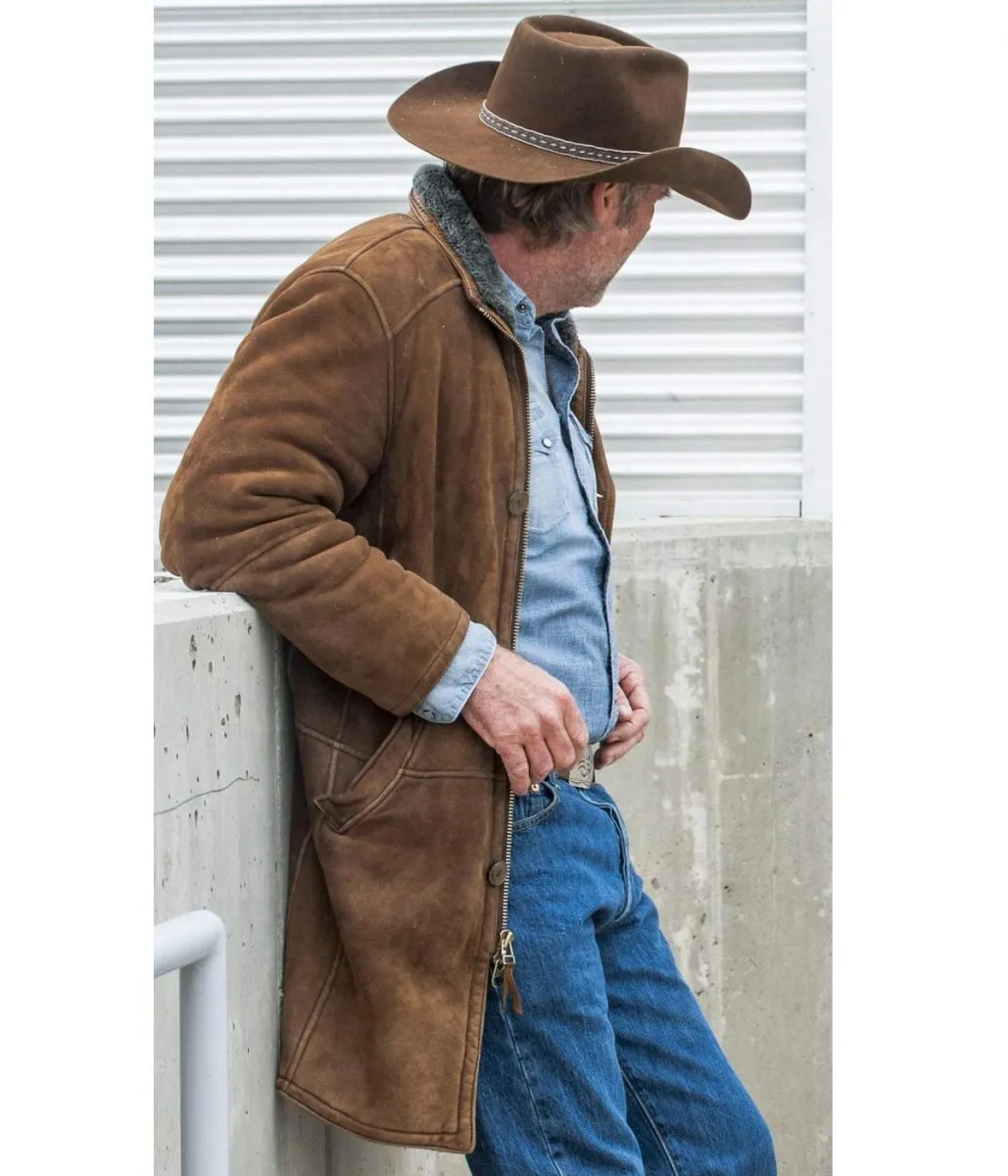 Robert Taylor Sheriff Longmire Suede Coat