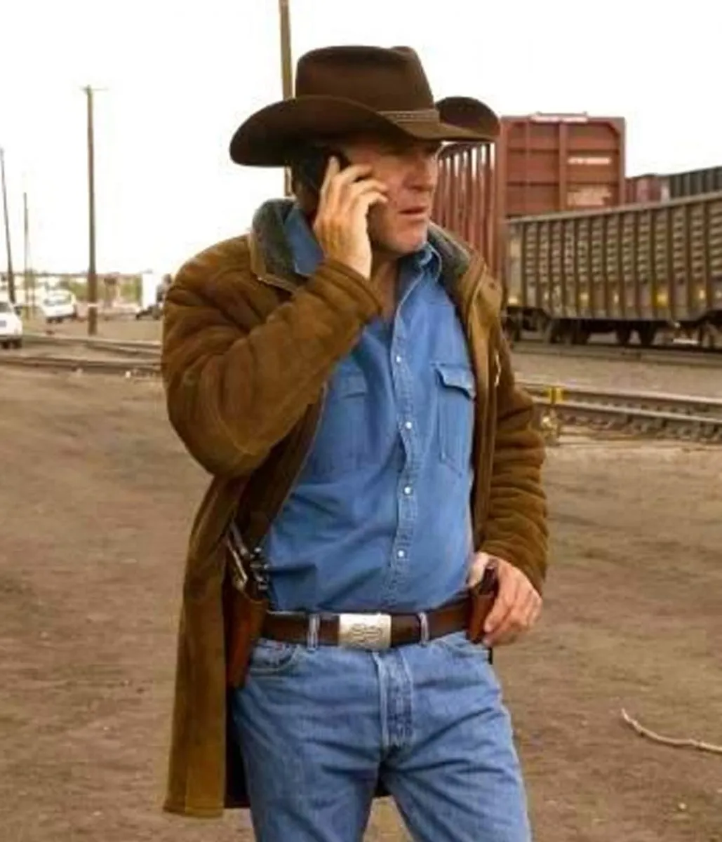 Robert Taylor Sheriff Longmire Suede Coat