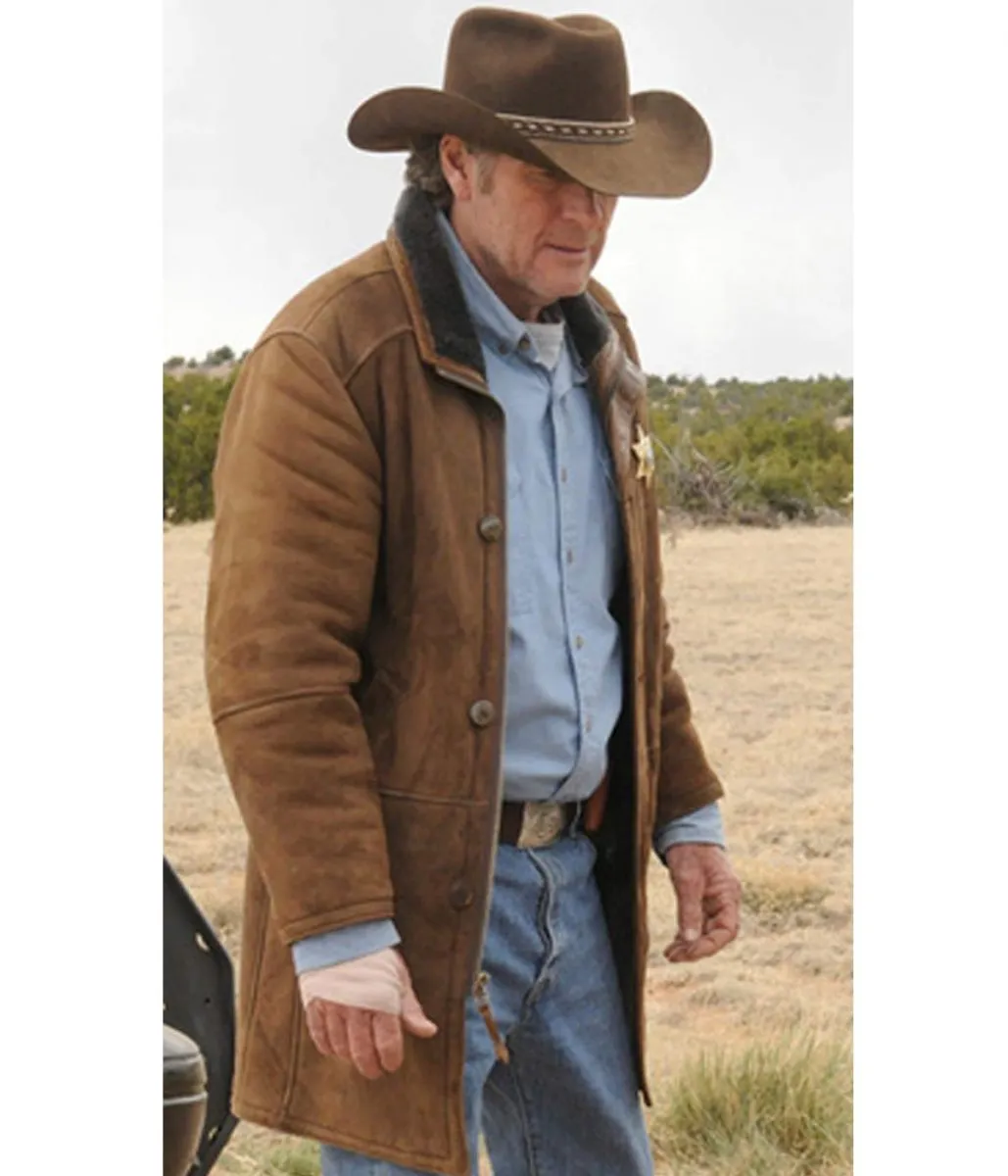 Robert Taylor Sheriff Longmire Suede Coat