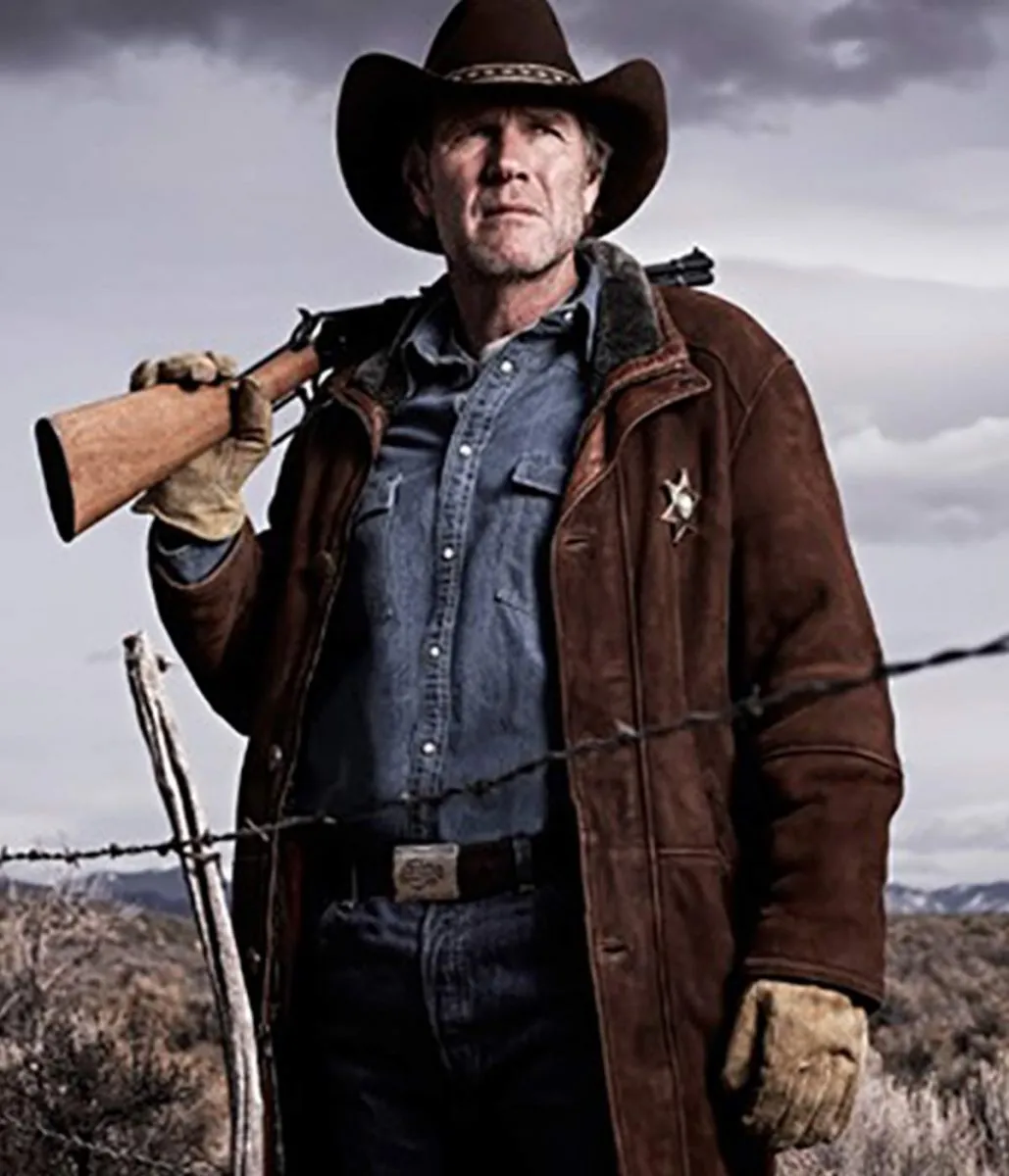 Robert Taylor Sheriff Longmire Suede Coat