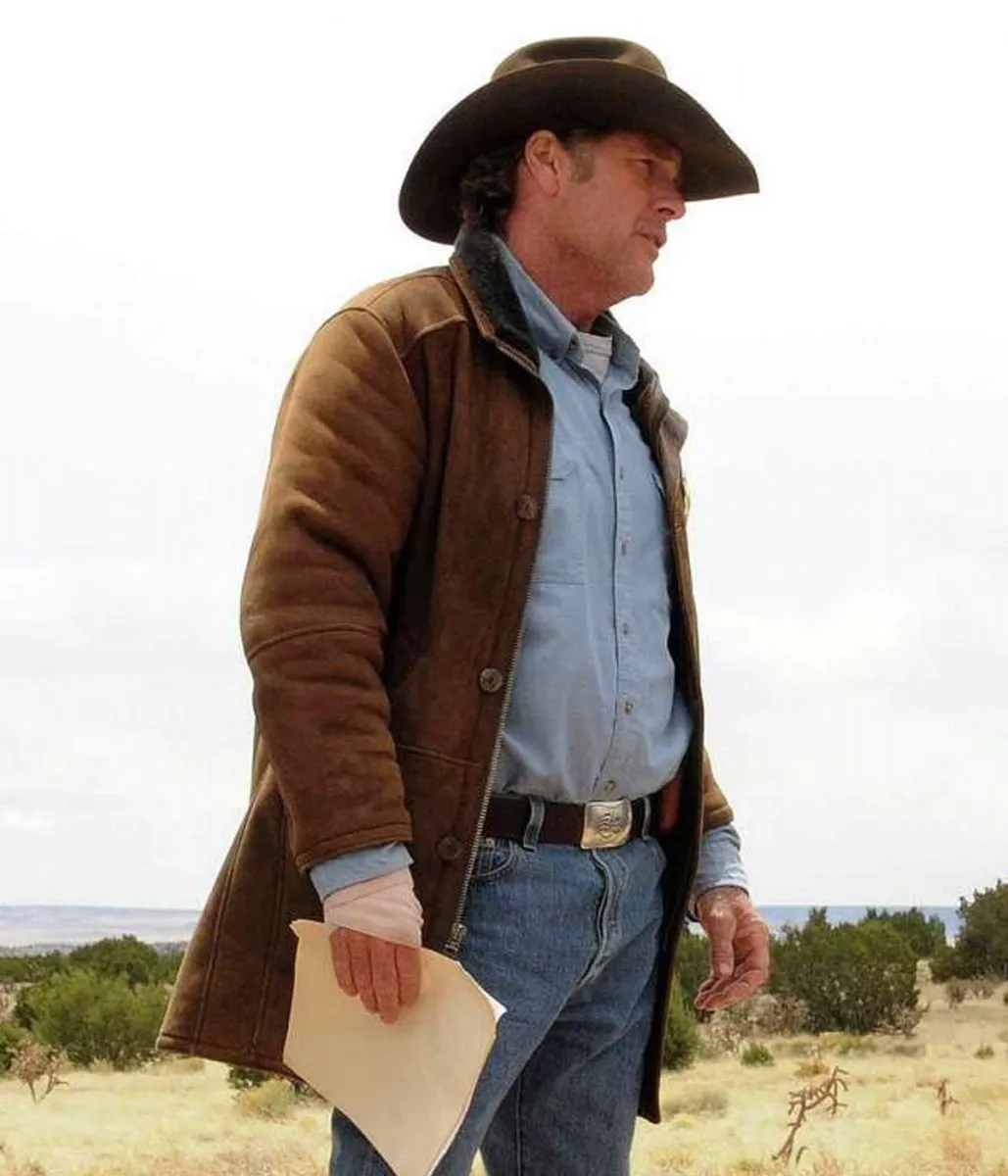 Robert Taylor Sheriff Longmire Suede Coat