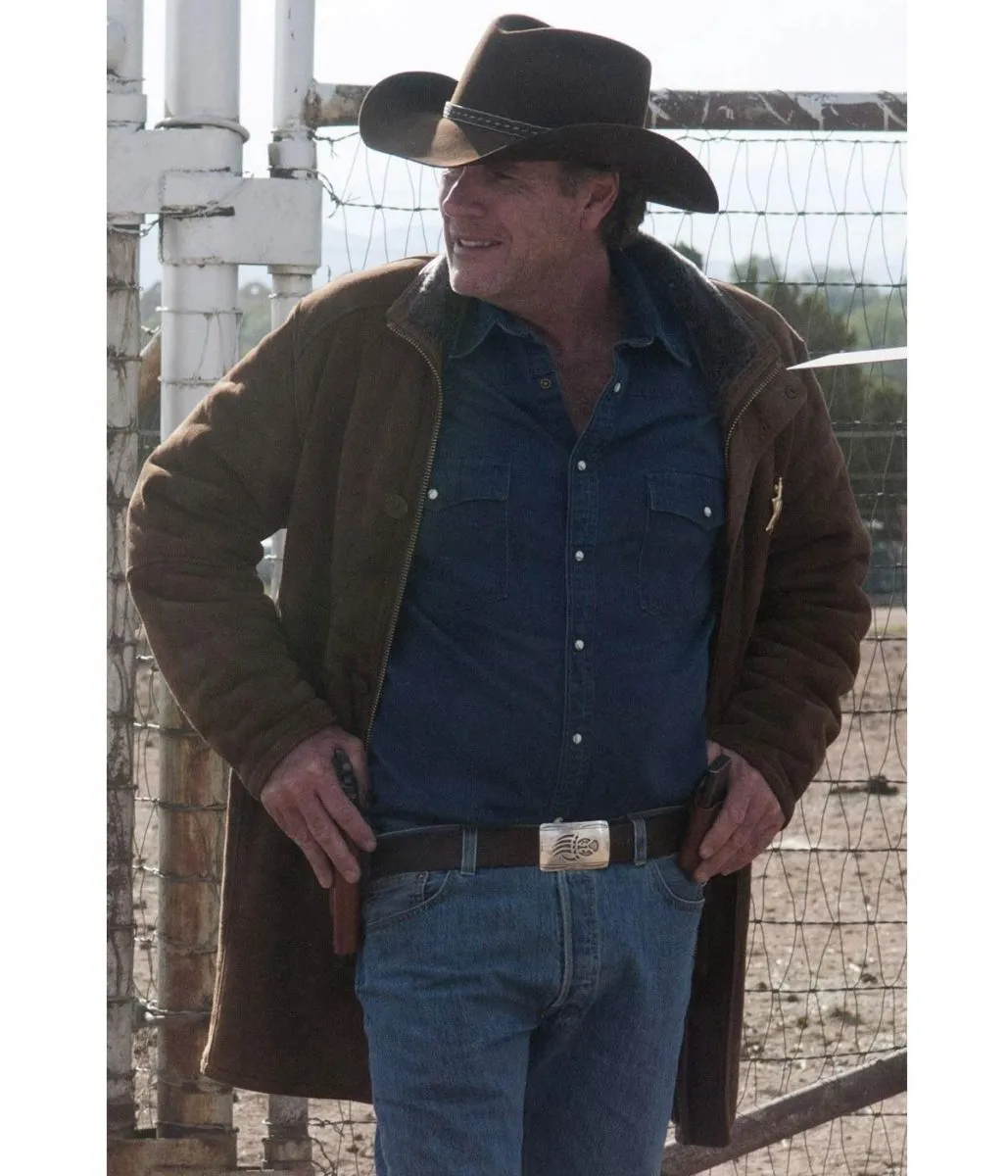 Robert Taylor Sheriff Longmire Suede Coat