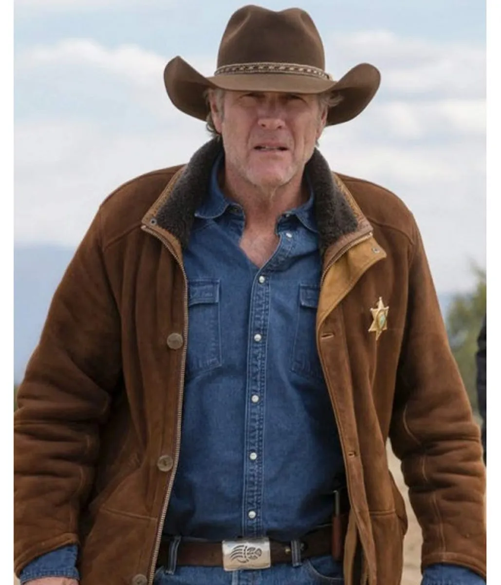 Robert Taylor Sheriff Longmire Suede Coat