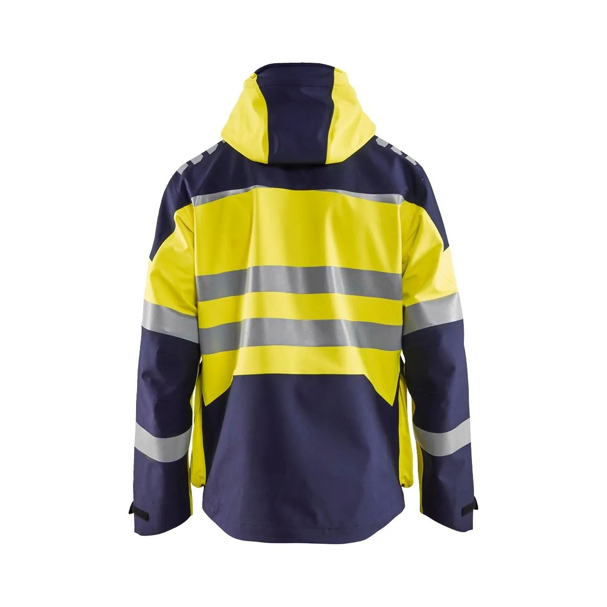 Shell Jacket High Vis Evolution 4490 High Vis Geel/Marineblauw - Blå