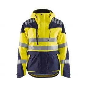 Shell Jacket High Vis Evolution 4490 High Vis Geel/Marineblauw - Blå