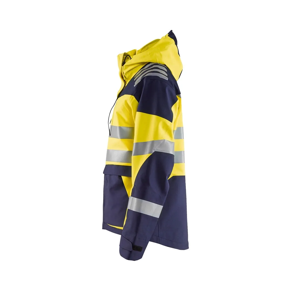 Shell Jacket High Vis Evolution 4490 High Vis Geel/Marineblauw - Blå