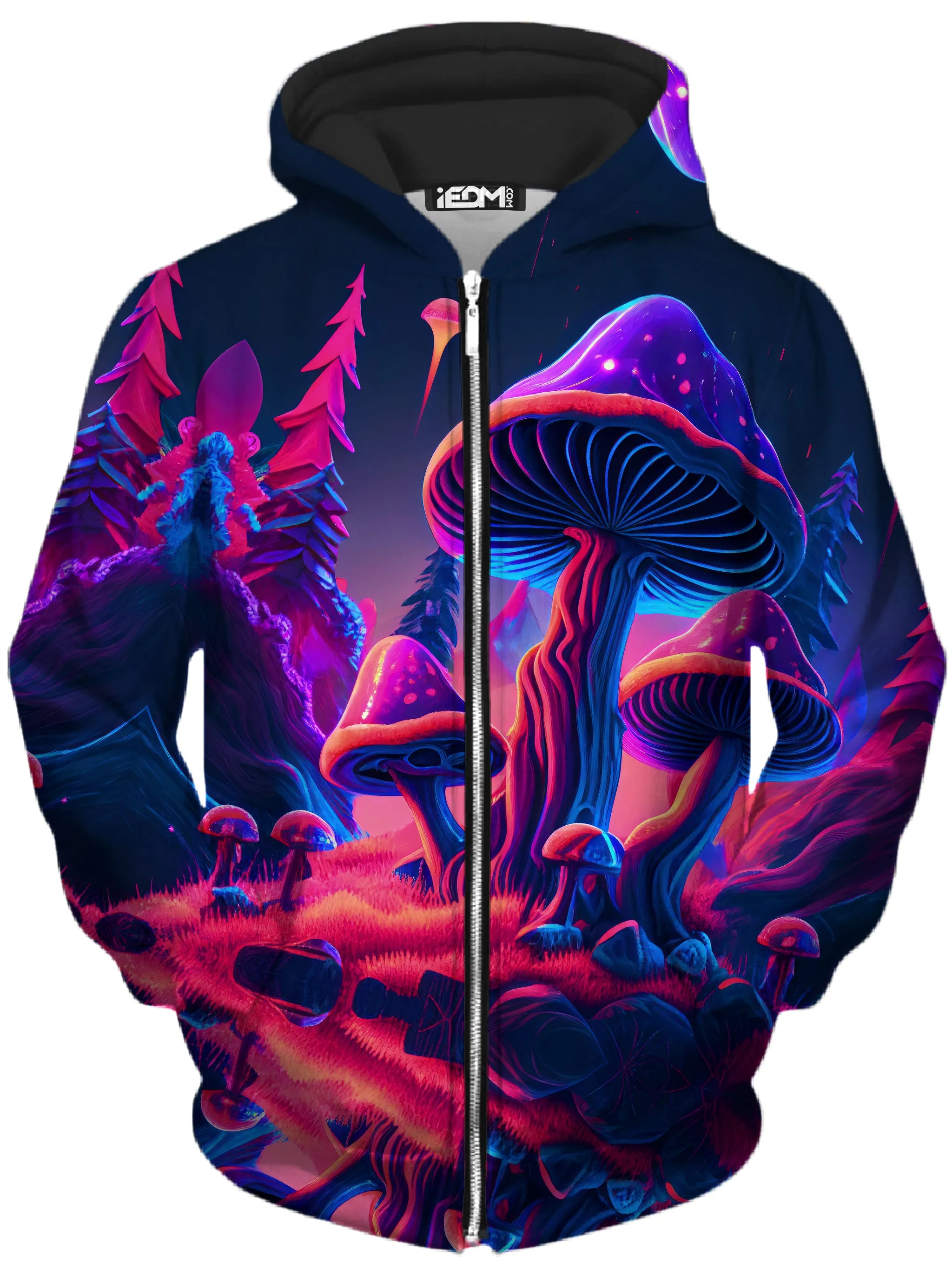 Shroom Trip Zip-Up Hoodie and Leggings Combo