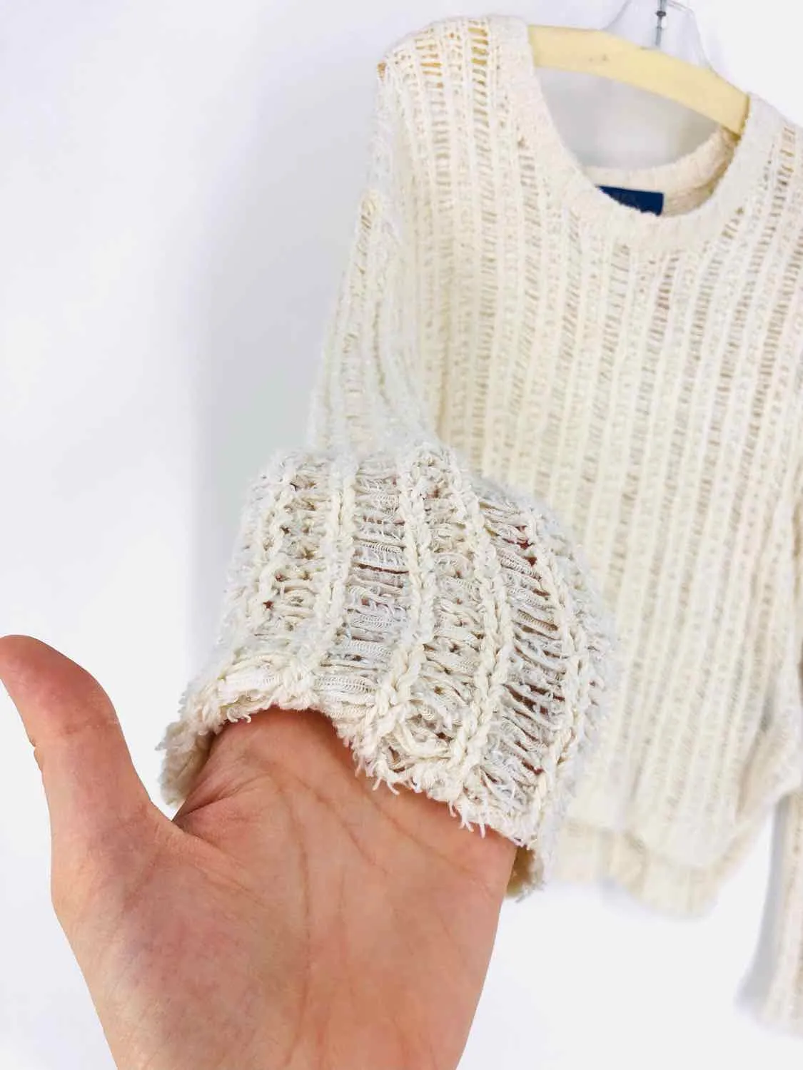 Size S Ivory Knit Sweaters Sweater