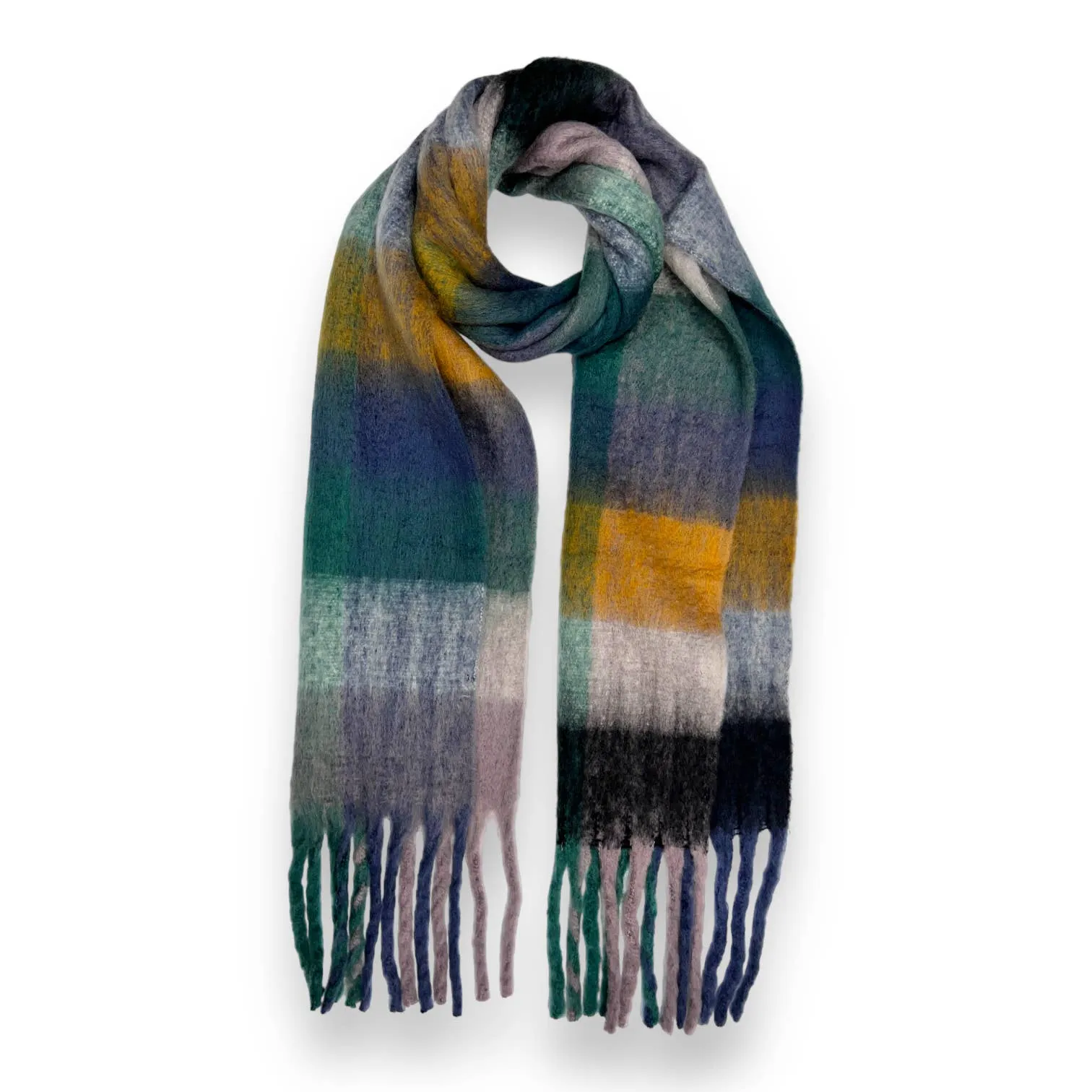 Soft Check Tassle Scarf Various