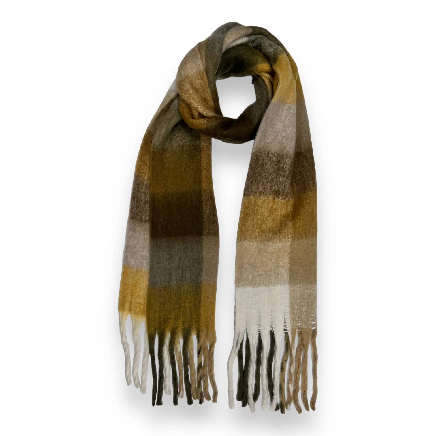 Soft Check Tassle Scarf Various