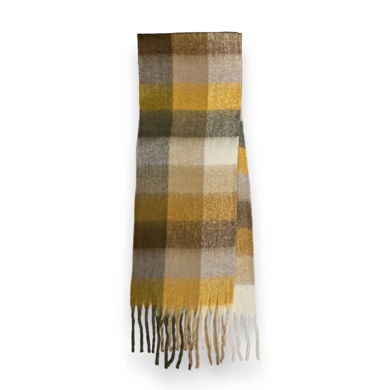 Soft Check Tassle Scarf Various