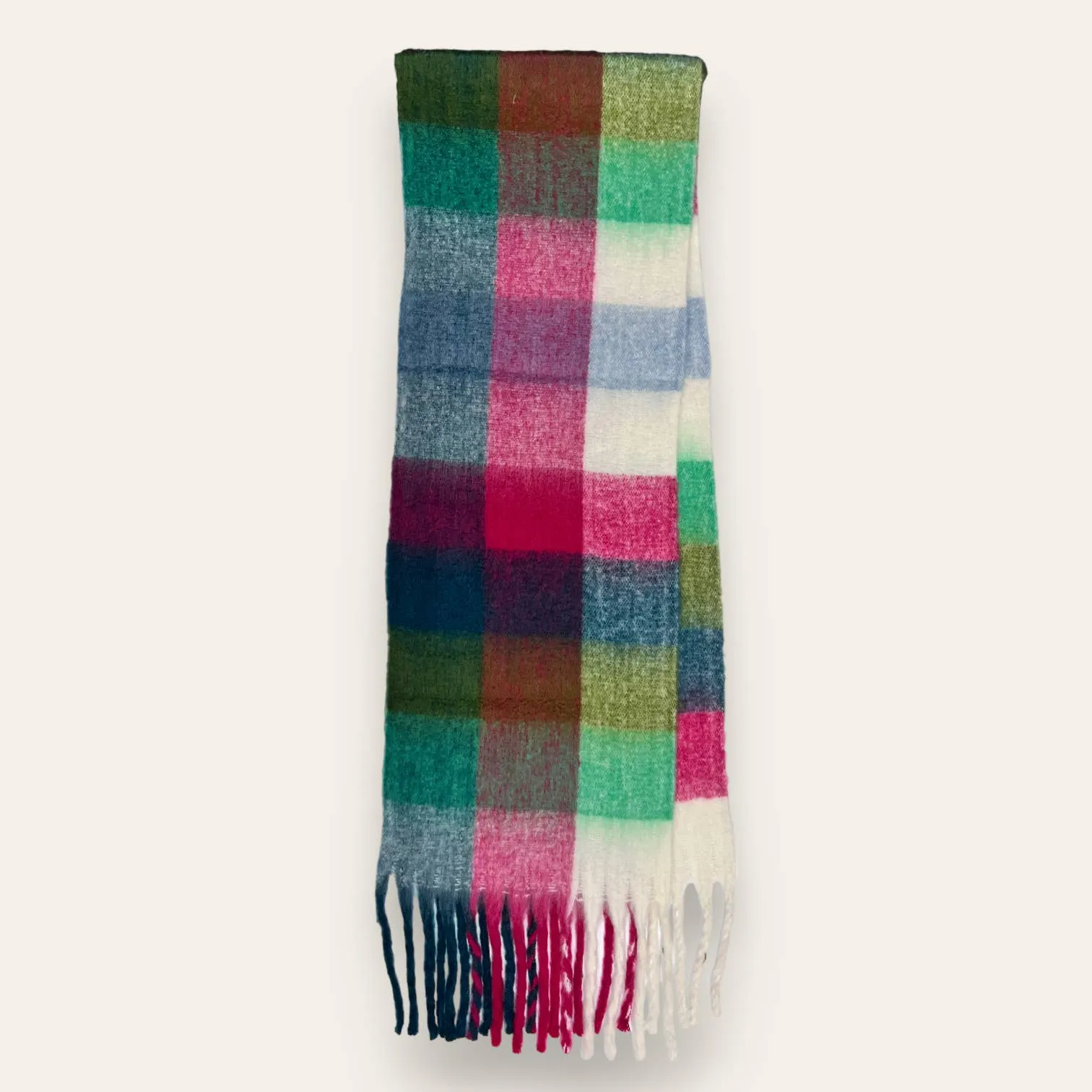 Soft Check Tassle Scarf Various