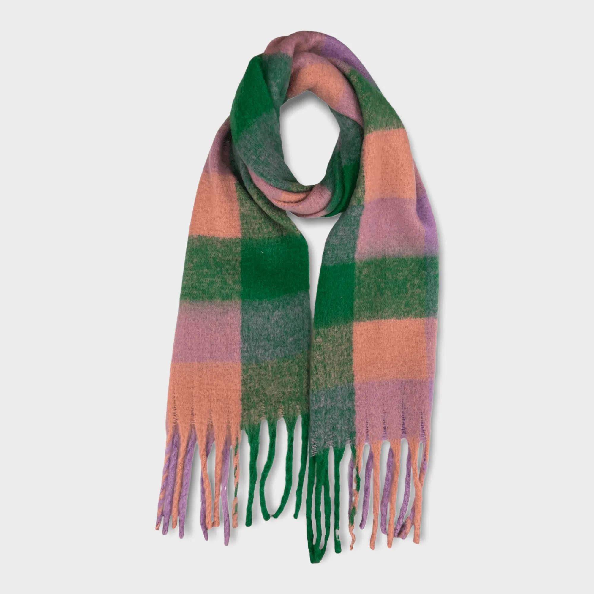 Soft Check Tassle Scarf Various