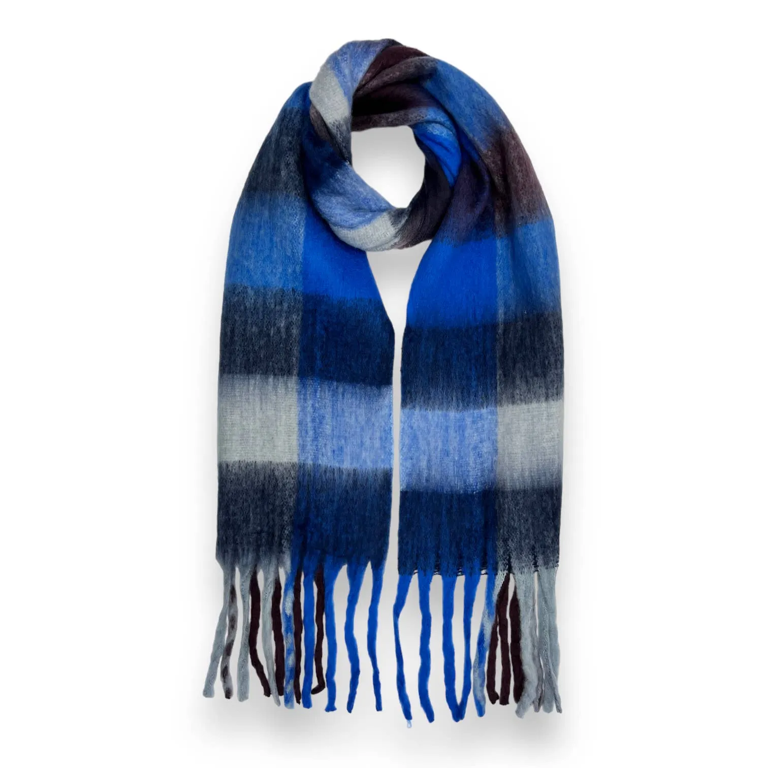 Soft Check Tassle Scarf Various