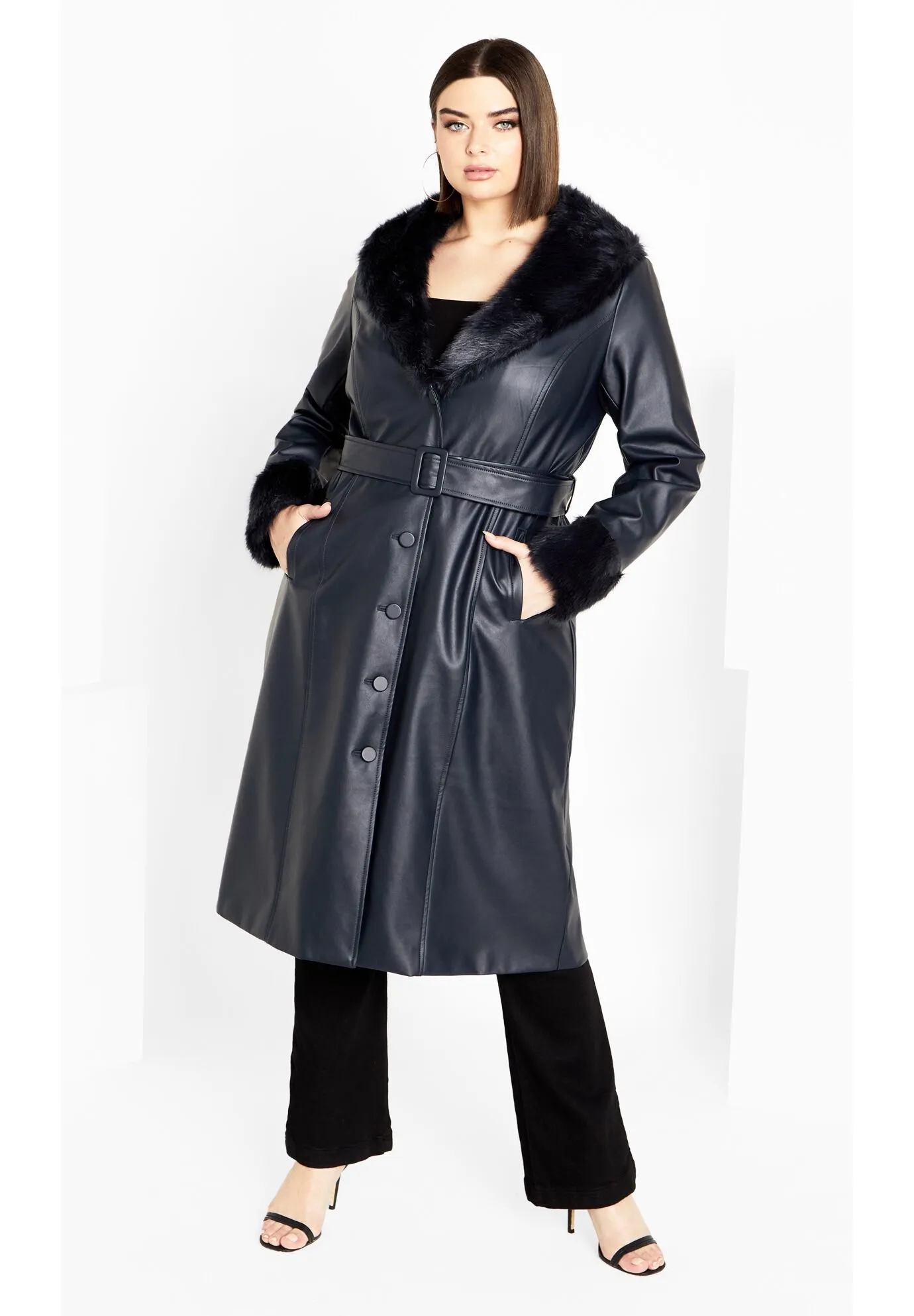 Spanish Romance Coat - steel blue