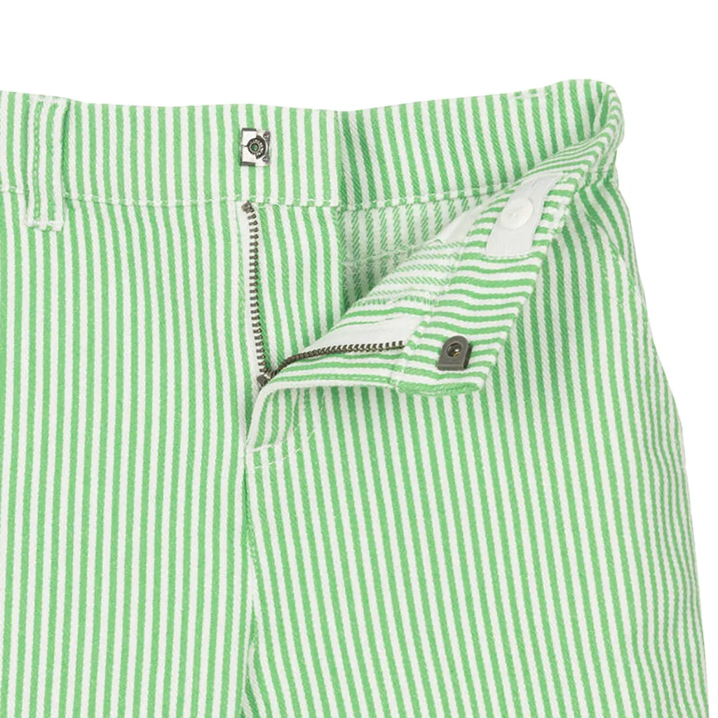 Stella McCartney Child Striped Shorts With Sun Badge Green