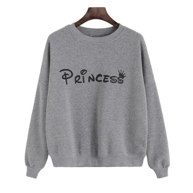 sweatshirt Women Letter Print  Long Sleeve Round Neck Hoodies Women Clothes American Apparel &23 GS