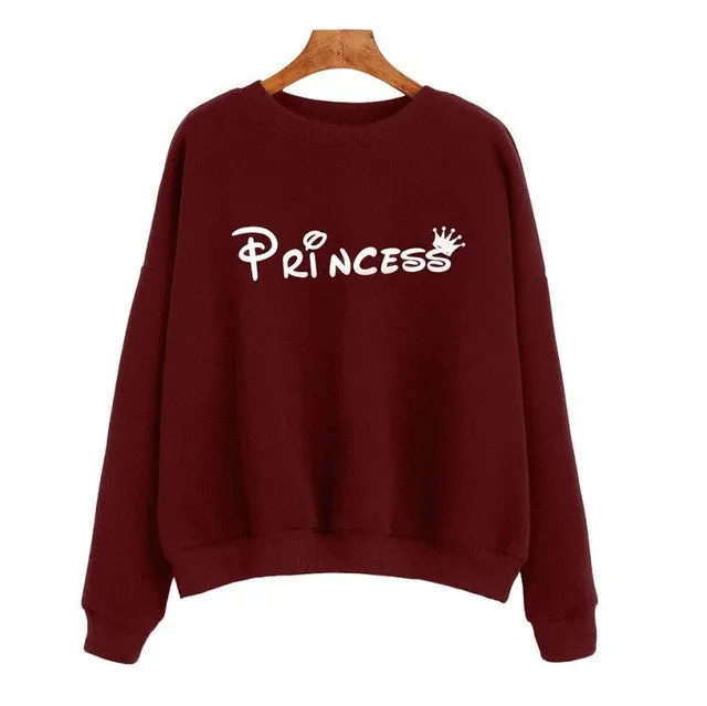 sweatshirt Women Letter Print  Long Sleeve Round Neck Hoodies Women Clothes American Apparel &23 GS