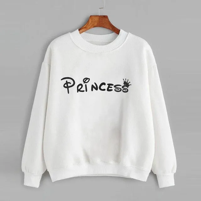 sweatshirt Women Letter Print  Long Sleeve Round Neck Hoodies Women Clothes American Apparel &23 GS