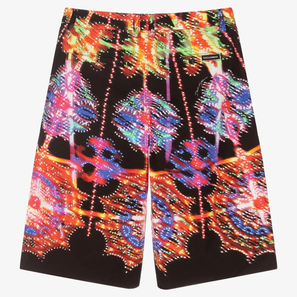 Teen Black Illumination Shorts