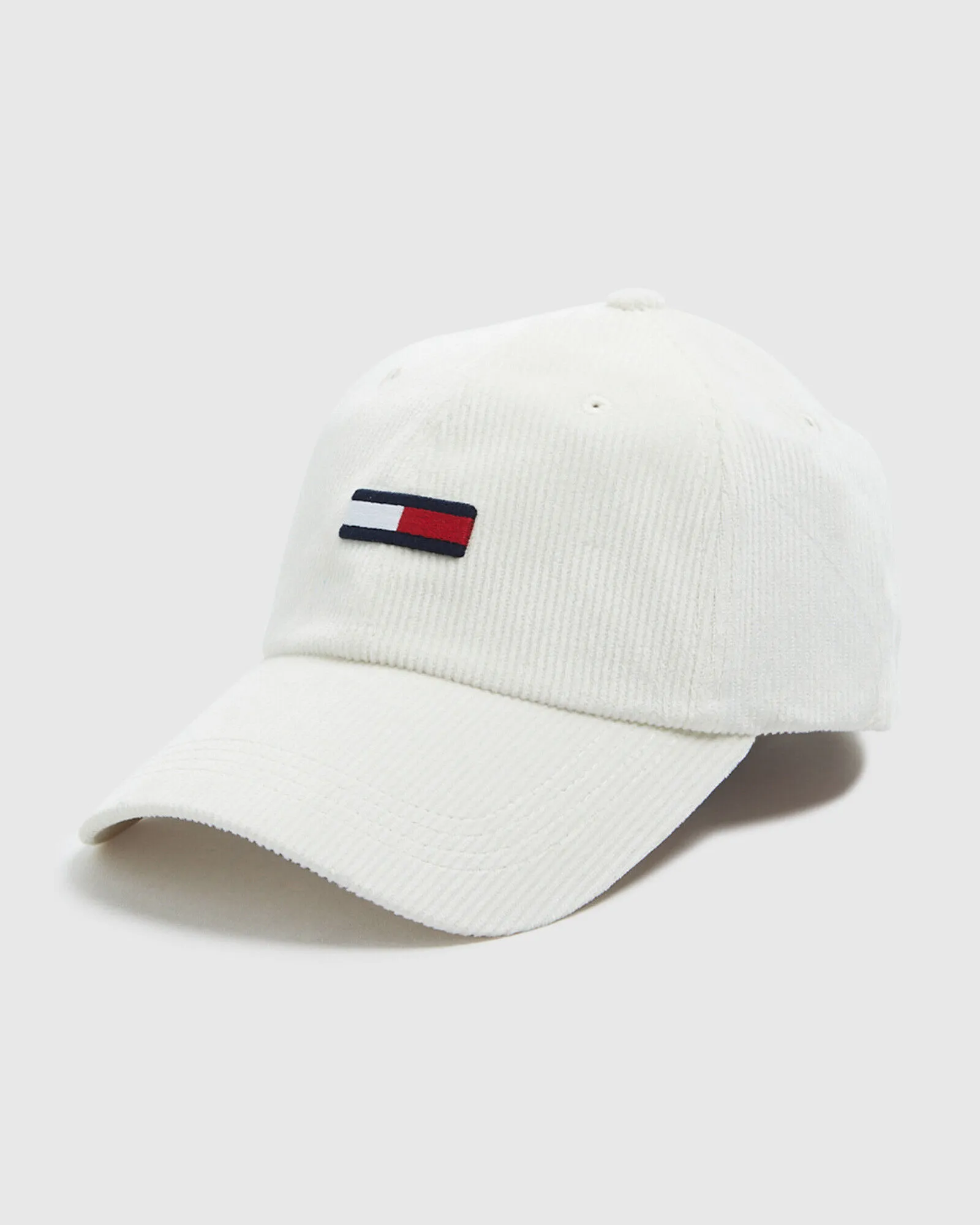 Tommy Jeans TJM Flag Corduroy Cap White