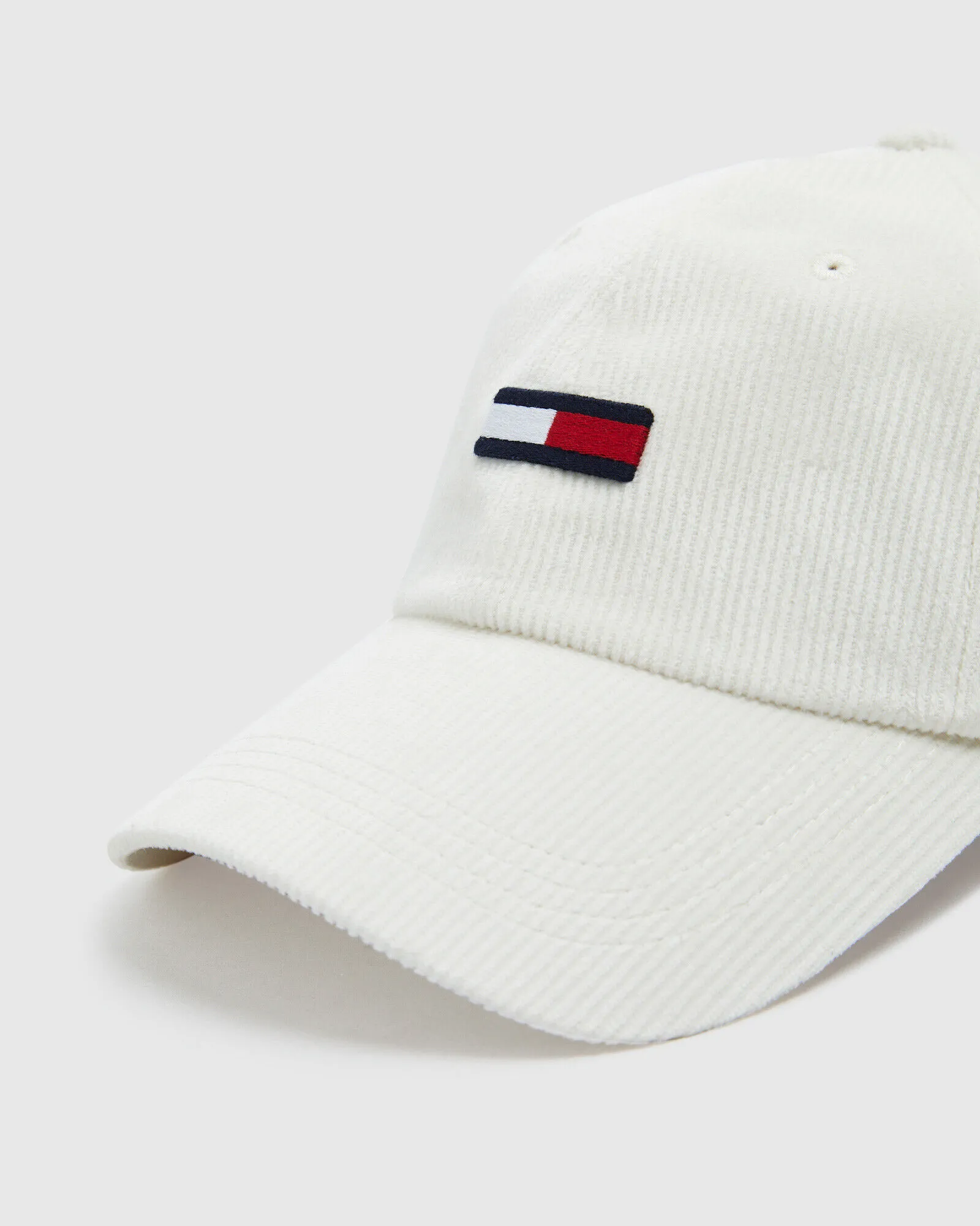 Tommy Jeans TJM Flag Corduroy Cap White