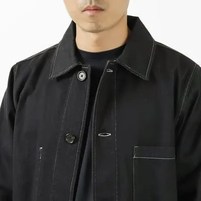 Universal Works Coverall Jacket Cali Denim Black