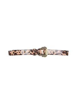 Versace Jeans Couture Baroque Print Buckle Belt