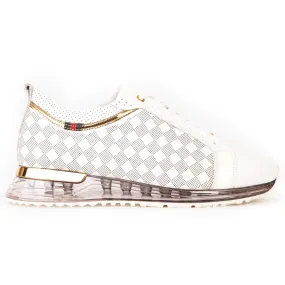 Vinci Leather The Cenova Leather Sneaker White