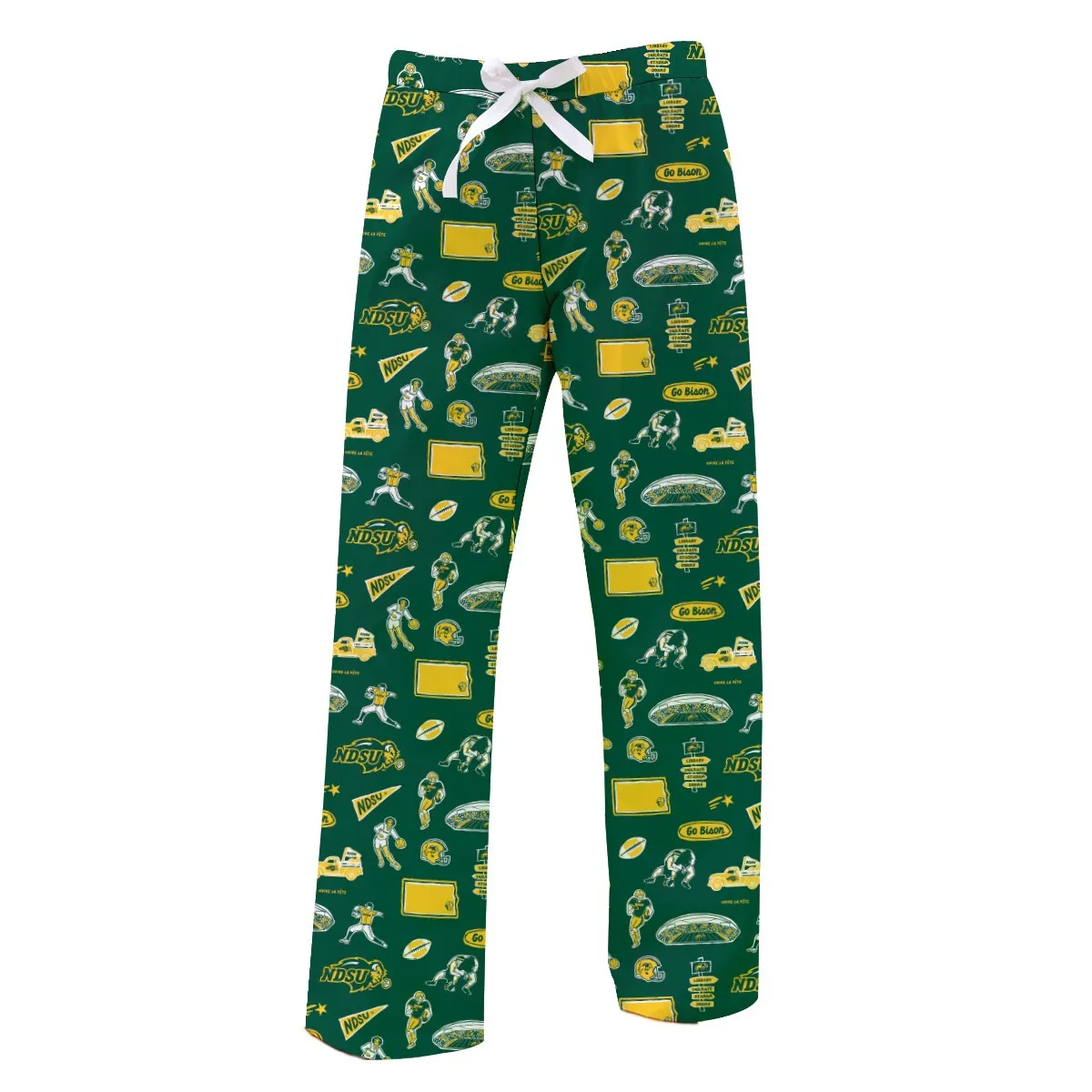 Vive La Fete NDSU Bison Women's Green Impressions Lounge Pants