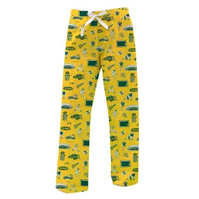 Vive La Fete NDSU Bison Women's Yellow Impressions Artwork Lounge Pants