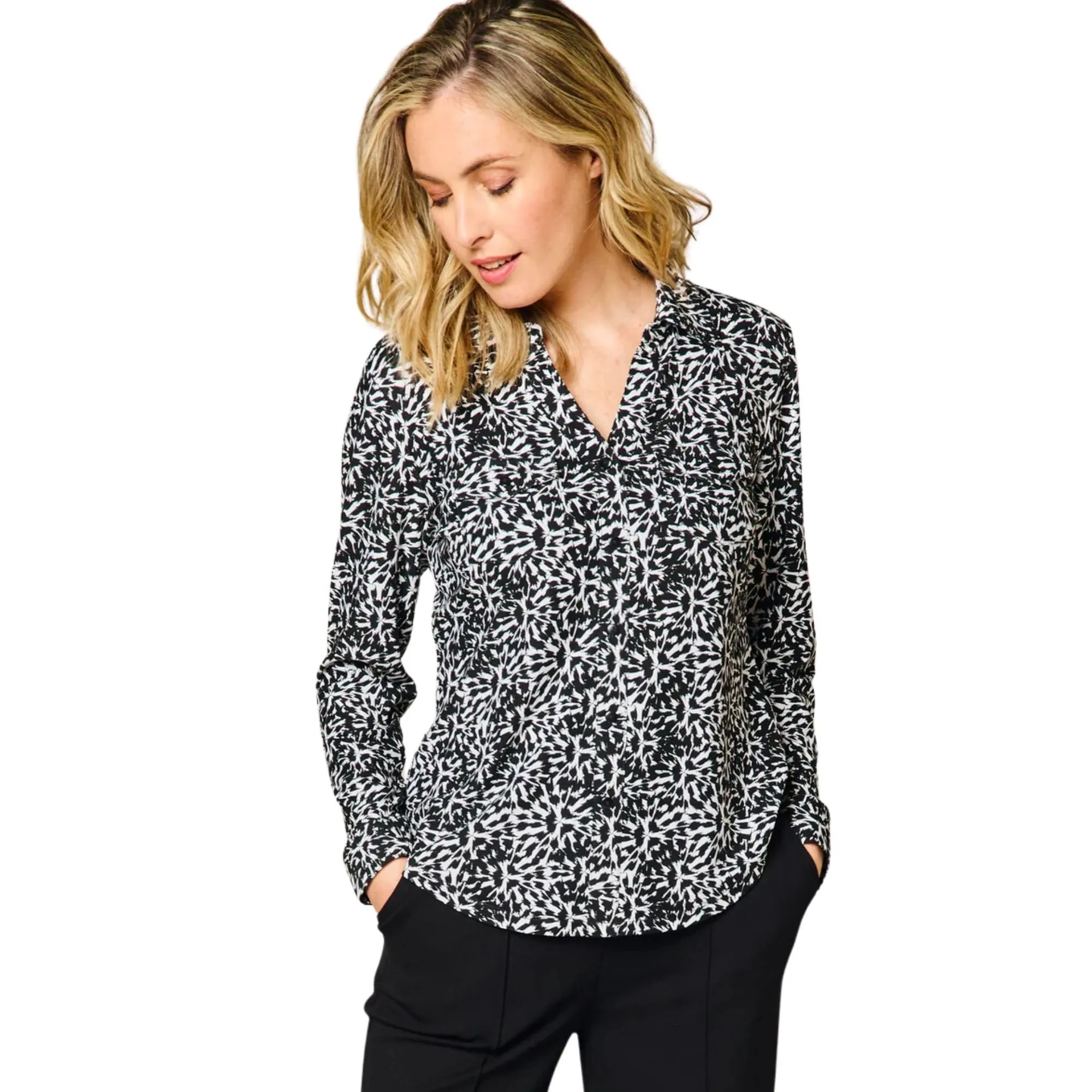 Womens Abstract Blouse 