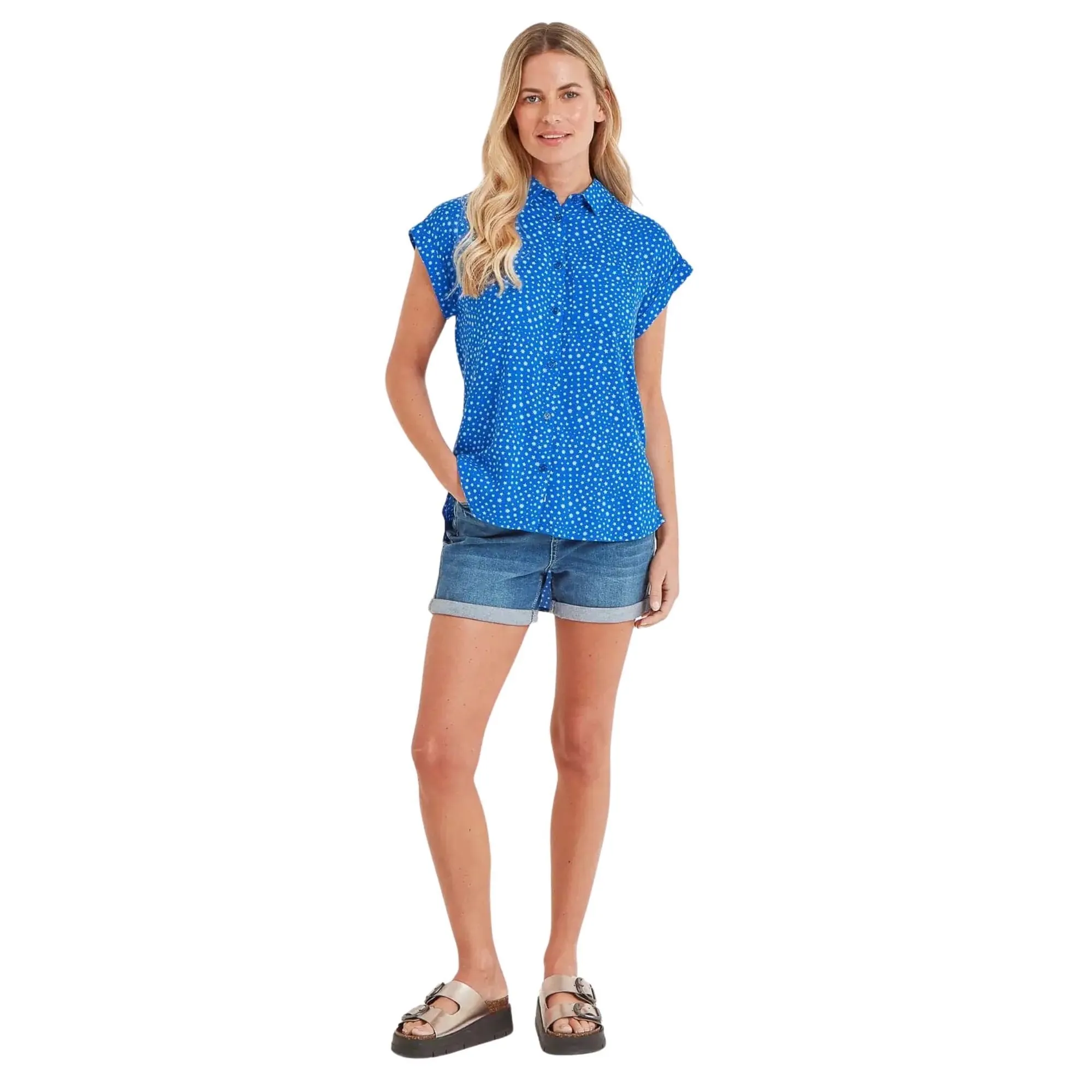 Womens Alston Short Sleeve Blouse