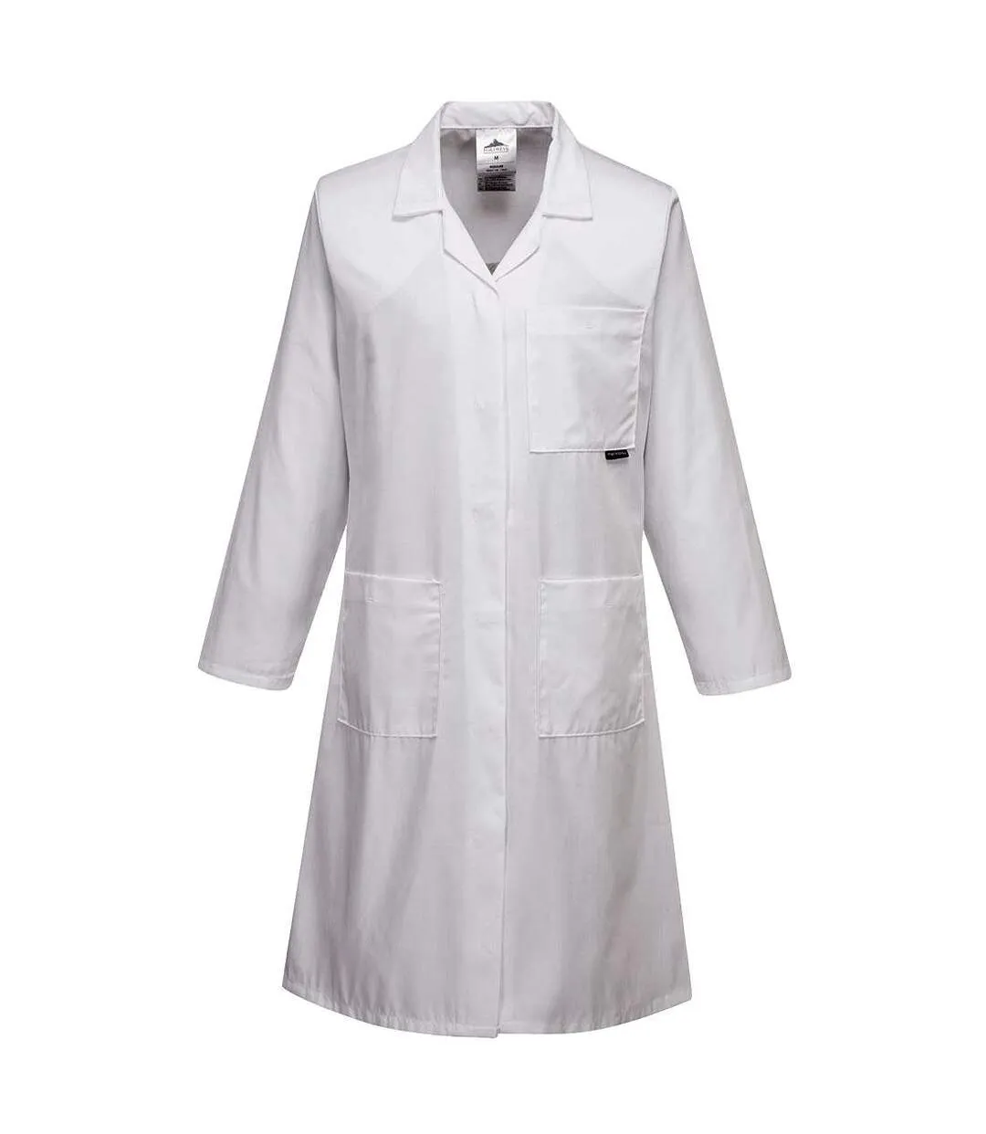 Womens/ladies work coat white Portwest