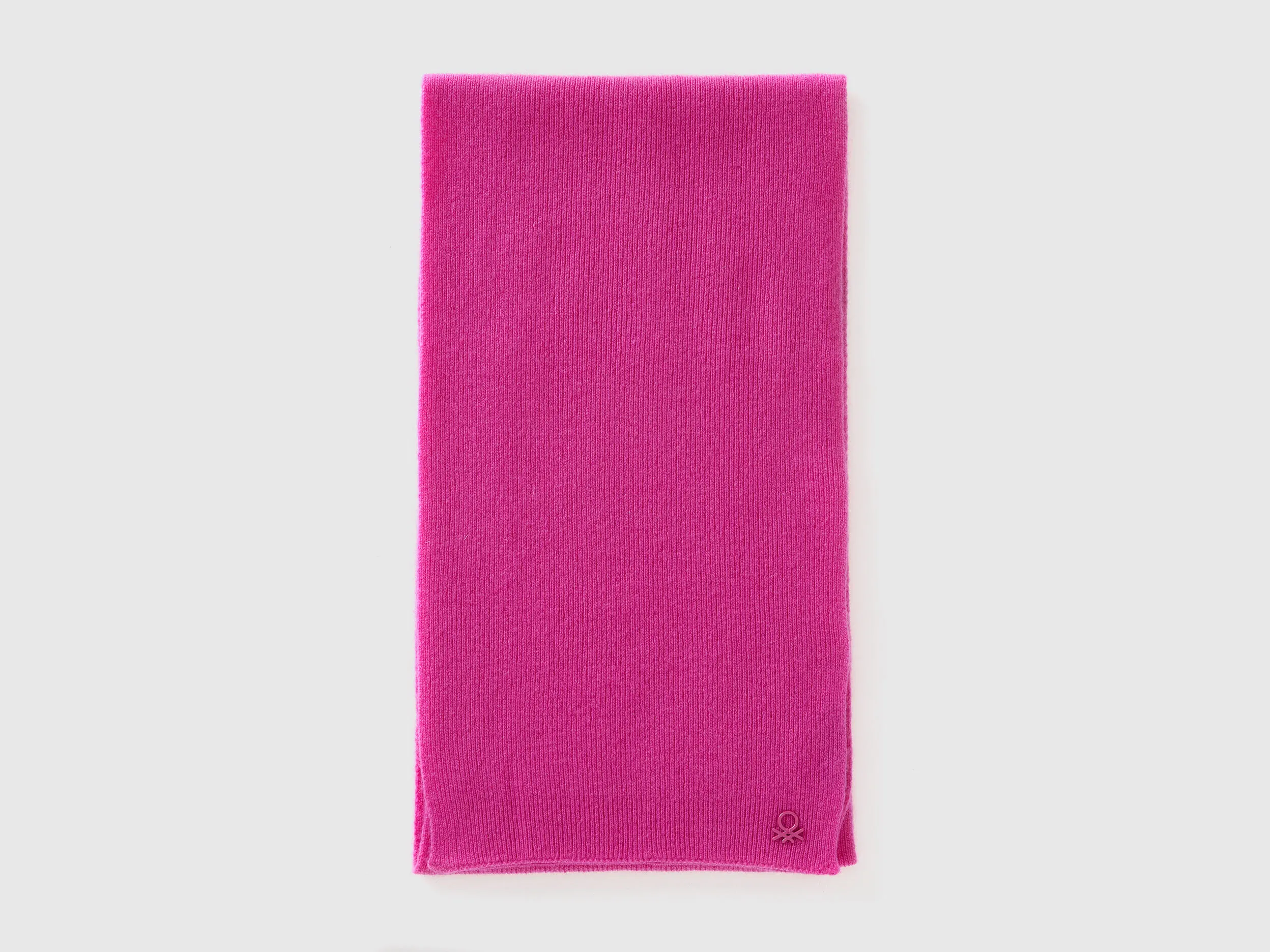 Wool blend scarf - Fuchsia | Benetton